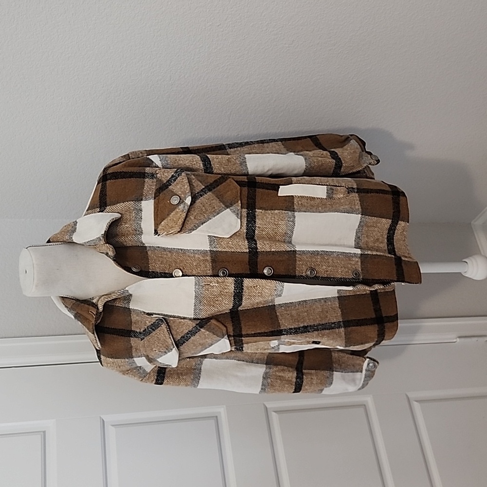 Flannel short jacket